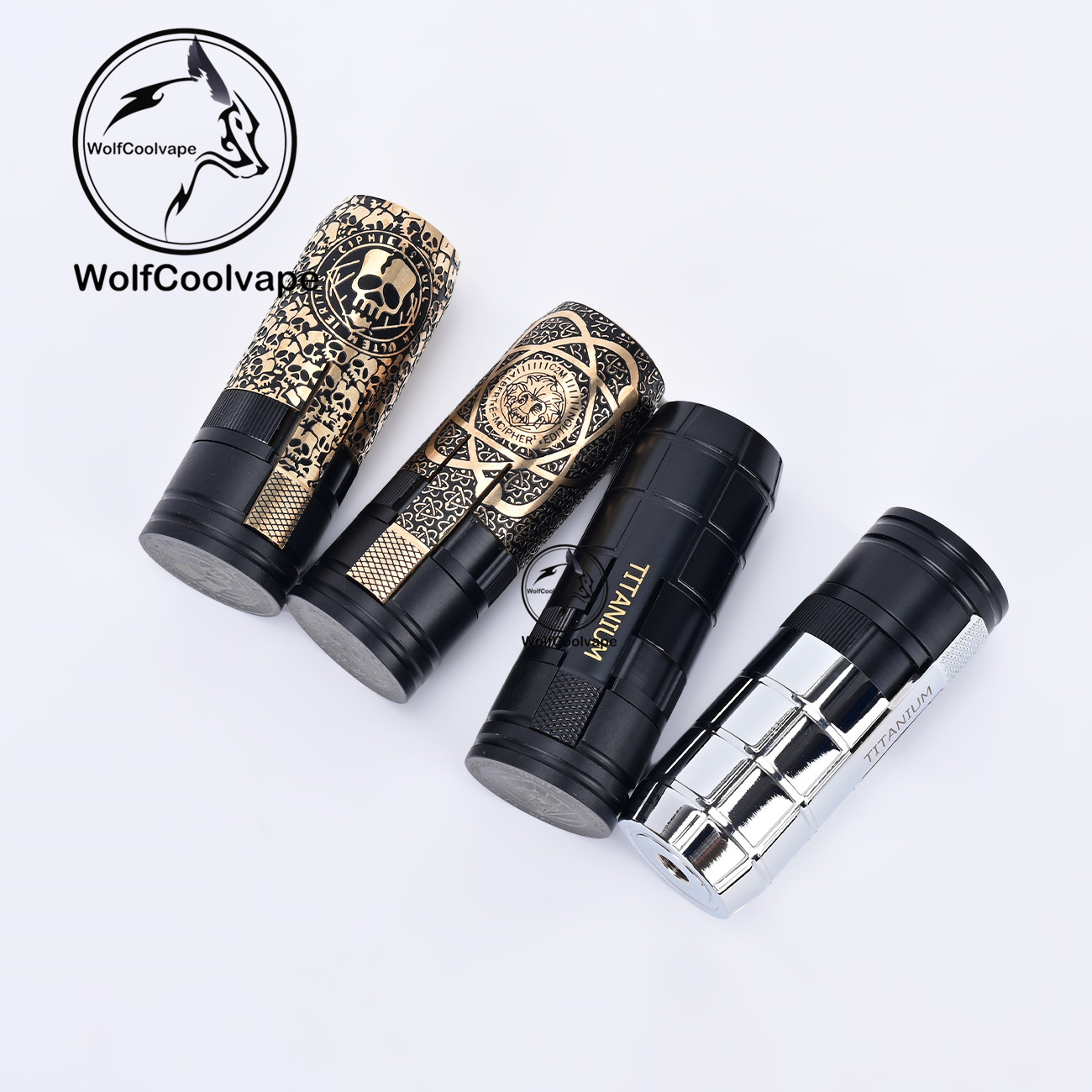 Vape Battery 18650 - Wolfcoolvape MK2 نمط ميكانيكي خاص مادة